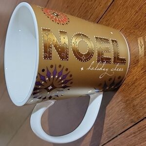 Starbucks Holiday 2006 Noel Gold Coffee Mug